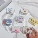 Hivava New Mini contact lens case New small Contact lens case  travel glasses case as gift Contact lens care box