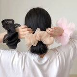 Hivava Headwear Organza Scrunchie Hair Ring Bands Ties For Girls Ponytail Holders Elastic Hairbands Elastic Hairband Hair Accessories