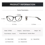 Hivava  Retro Cat Eye Prescription Glasses Women Optical Myopia Eyeglasses Female Photochromic Anti Blue Light Spectacles Frame