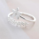 Hivava Korean Daisy Flower Open Ring For Women Girl Fashion Imitation Pearl Cuff Ring Wedding Party Girlfriends Jewelry Gifts