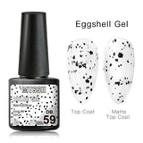 Hivava  -   6ml Nail Gel Eggshell Gel Nail Polish Transparent Gel Soak Off Nail Art Gel  UV LED Varnish With Any Color Base Top Coat