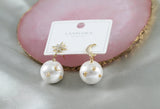 Hivava  -  fashion stars and moon Romantic pearl women earrings copper alloy earrings Classic bulk wholesale earrings