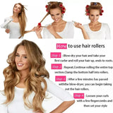 NEW Hair Rollers Self Grip Hair Curlers Lazy Curler Curling Ribbon Hair Roller Heatless Curling Rod Headband Hair Styling Tools