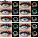 Hivava  2pcs Color Contact Lenses Brazil Girl Series Soft Colored Lenses Cosmetic Eye Lenses Color Contact Lenses for Eyes