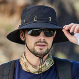 Hivava  -  Fisherman Hat Men and Women Mesh Holes Breathable Outdoor Fishing Mountaineering Sun Hat  Casual  Summer New Style