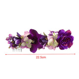 Hivava  -  Women Flower Hair Combs Fashion Ponytail Hairpins For Girls Wedding Hair Accessories Princess Chic Hair Combs