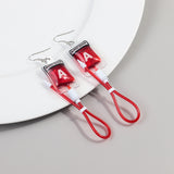 gothic dti Funny Creative Sweet Cool Style Simulation Plasma Blood Bag Earrings Personality Hot Girl Style Liquid Plasma Earrings