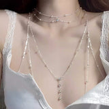 gold Women's Summer Trendy Cool Hot Girl Body Chain Chest Chain Full Body Sexy Three-Dimensional Back Chain Decoration