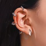 gold Gothic Style Devil Claw Ear Hanging Female Punk Dark Alloy Ear Bone Clip Ins Ear Clip without Pierced High Sense