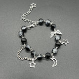 bracelets Bracelet Couple's Black and White Dice Hip Hop Butterfly Five-Pointed Star Jellyfish Y2g Bracelet