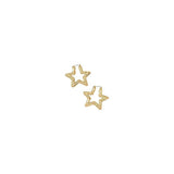 gold Hot Selling Super Large Bamboo Pattern Star Earrings Exaggerated Golden Big Circle Punk Hip Hop Earrings for Women