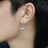 Hivava CROSS STAR PENDANT DANGLE EARRING