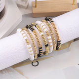 bracelets Popular Jewelry New Creative Fashion Personality Black and White Multi-Layer Bracelet Soft Pottery Bracelet Men and Women Same Style