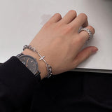 Hivava DOUBLE LAYER CROSS BRACELET