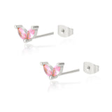 butterfly ring New Pink Cherry Elegant Sweet Stud Earrings Simple Earrings Women's Jewelry Fruit Series