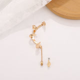 gold Gothic Style Devil Claw Ear Hanging Female Punk Dark Alloy Ear Bone Clip Ins Ear Clip without Pierced High Sense