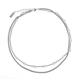 Hivava DOUBLE LAYER TENNIS CHAIN NECKLACE