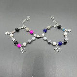 bracelets Bracelet Couple's Black and White Dice Hip Hop Butterfly Five-Pointed Star Jellyfish Y2g Bracelet