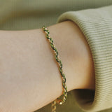 bracelets Super Delicate Small String Woven Bracelet 14K Gold-Plated Gold Thread Gold Bead Bracelet