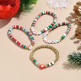 awesome elf on the shelf ideas New Jewelry All-Match Snowman Bracelet Christmas Letter Soft Pottery Bracelet Suit Christmas Gift