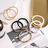 bracelets Popular Jewelry New Creative Fashion Personality Black and White Multi-Layer Bracelet Soft Pottery Bracelet Men and Women Same Style