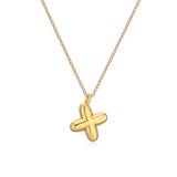 gold Hot Sale 26 English Letters Pendant Necklace Female 18K Real Gold Plating Factory Straight Hair