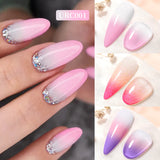 Hivava  -  7ml Thermal Gel Nail Polish Pink White 3 Layers Color changing Semi Permanent Soak Off Varnish Manicure Glass Bottle