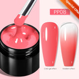 Hivava  -  5 IN 1 Clear Water Ripple Gel Polish 5ml No-wipe Top Coat Reinforcement Adhesive Nail-Shape Wave Gel Nail Polish