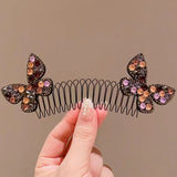 Hivava  -  Camellia Hair Comb Invisible Bangs Hair Clip Tidy Artifact Hair pin Girls Hairpin Women Tools Fixed Inser Comb Hair Accessories