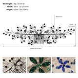 Hivava Blue Rhinestone Bridal Wedding Hair Accessories for Women Crystal Hair Comb Brides Tiaras And Headdresses Hair Bands Clip Jewelr