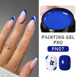 Hivava  -  5 IN 1 Clear Water Ripple Gel Polish 5ml No-wipe Top Coat Reinforcement Adhesive Nail-Shape Wave Gel Nail Polish