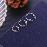 Hivava  3-4PCS Stainless Steel Spike Septum Ring Punk Spiked Circular Barbell Lip Piercings Horseshoe Cone Labret Helix Jewelry