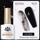 Hivava  -  10ml Watercolor Nail Gel Clear Transparent Gradient Flower Effect Semi Permanent Soak Off UV LED Gel Nail Polish