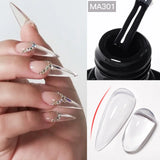 Hivava  -  7ml Nude Pink Clear Rubber Base Gel Nail Polish For Nails Semi Permanent UV Gel LED Nail Art Varnish Manicure