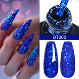 Hivava  -  7ml Thread Shell Rubber Base Gel Nail Polish 2 In 1 Aurora Pearly Shells UV LED Nail Art Gel Varnish For Nails