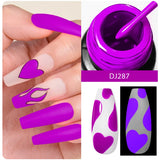 Hivava  -   5ml Sliver Metallic Liner Gel Nail Polish Super Bright Mirror Effect Painting Drawing Line Graffiti Stripe Nail Art