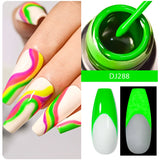 Hivava  -  Metallic Gold Sliver Pink 5ml Liner Gel Nail Art Polish Painting Mirror Gel Graffiti Stripe Design Varnish DIY