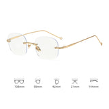 Hivava Korea Retro Pure Myopia Glasses Women Anti-Blue Light Square Eyewear Optical Spectacle Eyeglasses Computer Glasses Men