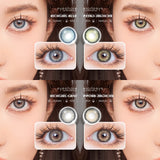 Hivava  Colored Contact Lenses 1Pair Natural Blue Lenses Fast Delivery Brown Eyes Lens Yearly Cosmetic Makeup Eye Contacts Lens