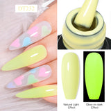 Hivava  -  7ml Fluorescent Glow In Dark Gel Nail Polish  Neon Luminous Gel Vernis Semi Permanent Nail Art UV LED Varnish Design