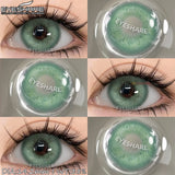 Hivava  -  2pcs Colored Contact Lenses Natural Eye Lens Blue Contacts Brown Lenses Gray Pupils Yearly Cosmetic Green Eyes Contacts