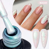 Hivava  -  7ml Thread Shell Rubber Base Gel Nail Polish 2 In 1 Aurora Pearly Shells UV LED Nail Art Gel Varnish For Nails