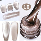 Hivava  -  10ml Silver Water Light Cat Magnetic Gel Nail Polish Nail Supplies Vernis Semi Permanent Gel for Fall Winter Nails