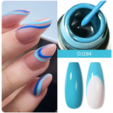 Hivava  -   5ml Sliver Metallic Liner Gel Nail Polish Super Bright Mirror Effect Painting Drawing Line Graffiti Stripe Nail Art