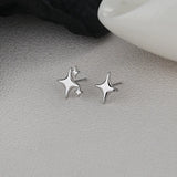 Hivava  -   Gold Color Star Stud Earrings Women Girl Gift Cute Banquet Asymmetry Jewelry Dropshipping