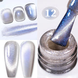 Hivava  -  10ml Silver Water Light Cat Magnetic Gel Nail Polish Nail Supplies Vernis Semi Permanent Gel for Fall Winter Nails