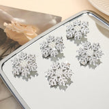 Hivava  -  1/5pcs Snowflake Rhinestone Hair Clips Crystal Hairpin for Women Barrette Wedding Bridal Christmas Ornaments Hair Accessories