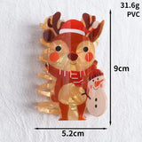 Hivava  -  Christmas Gingerbread Man Hair Claw Cute Elk Deer Crab Hair Clip Cartoon Claw Clip Hair Accessories for Women Girls