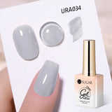 Hivava  -  15ml Mint Green Jelly Nail Gel Nude Gel Nail Polish White Translucent Soak Off Gel Vernis Semi Permanent Long Lasting