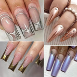 Hivava  -  8ml Metallic Painting Nail Gel Polish Gold Silver Creative Elastic Nail Gel for PaintingDrawing Magic Mirror Gel Varnish